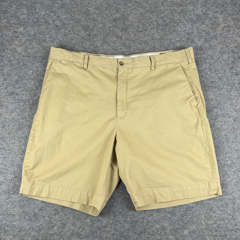 Polo Ralph Lauren Stretch Classic Fit Shorts 9" Pockets Cotton Beige Mens 40